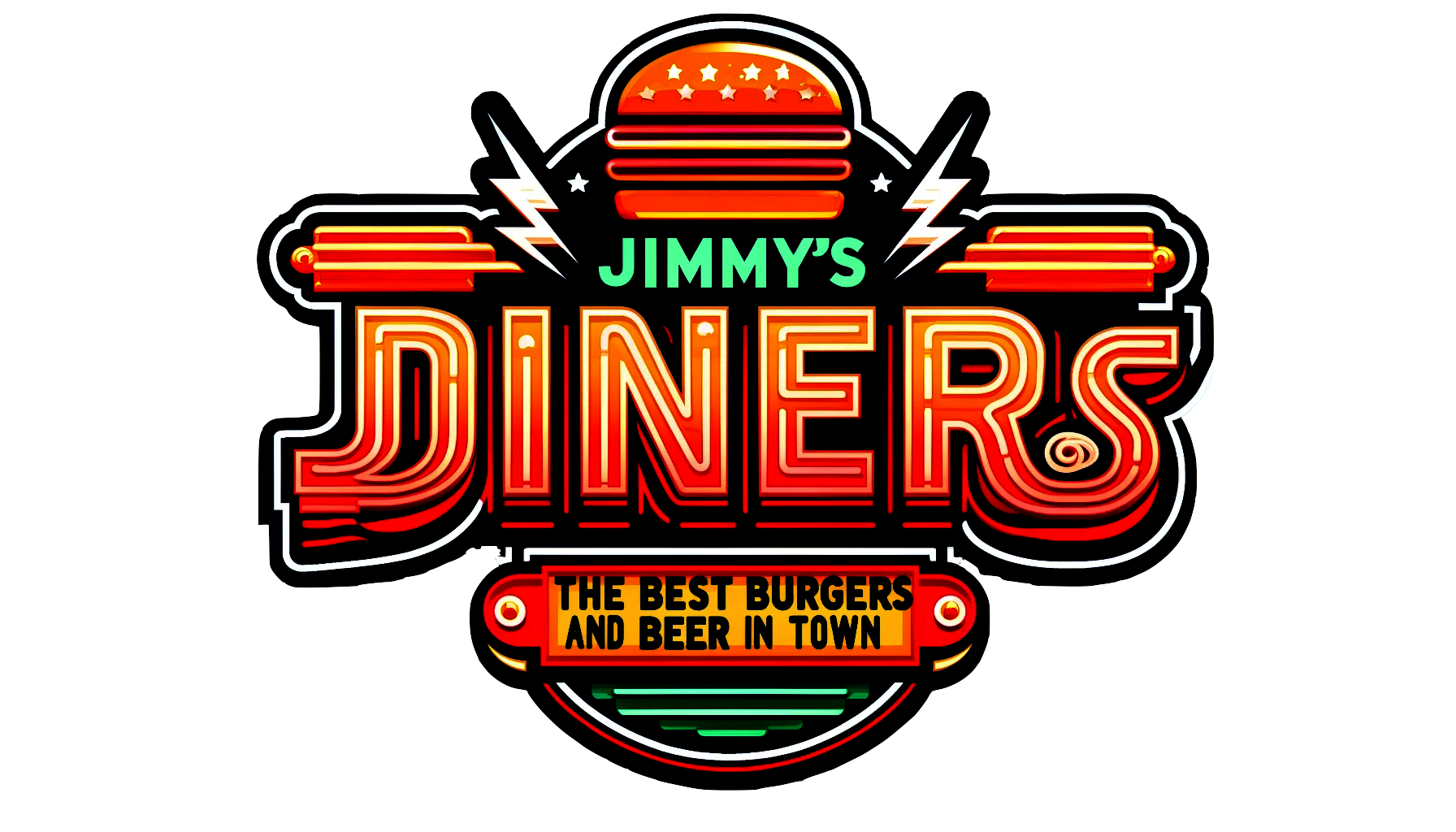 Jimmys Dinner Logo, the best burgers and beer in town